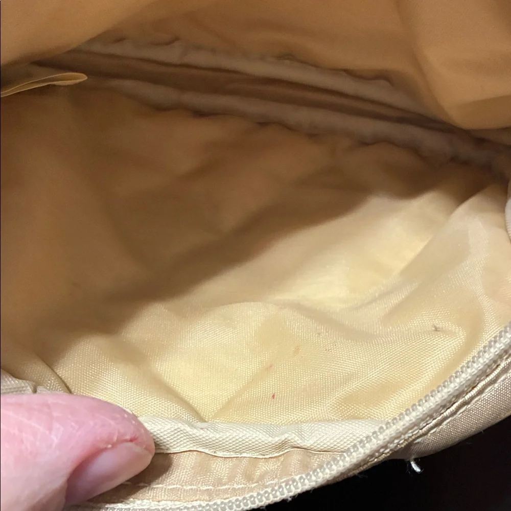 Vintage Gold Quilted cosmetics bag